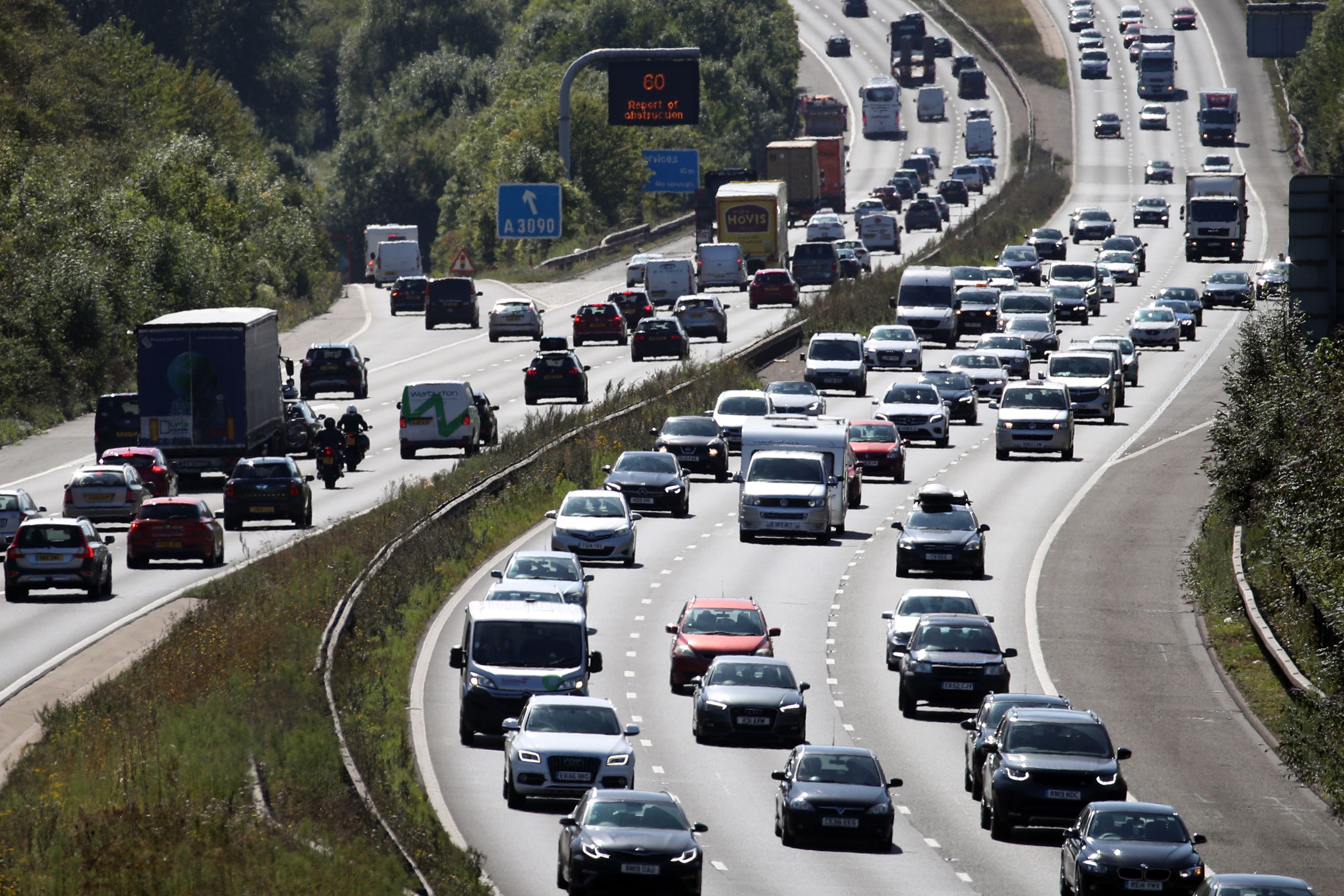 Around 10 per cent of England’s motorway network is made up of smart motorways