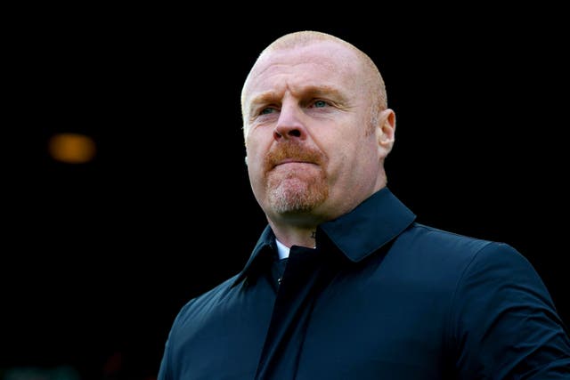 Sean Dyche’s Everton remain above the Premier League relegation zone on goal difference alone (Nick Potts/PA)