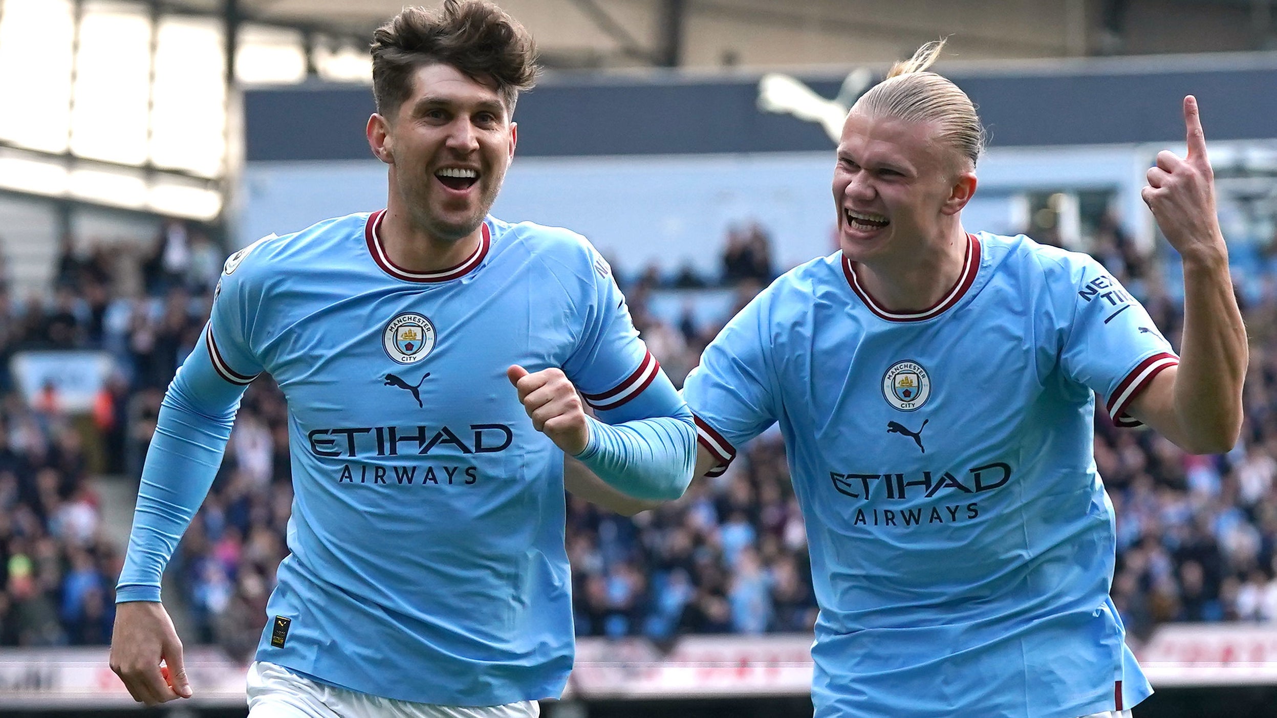 John Stones scored a scarceley believable goal for Man City against Leicester