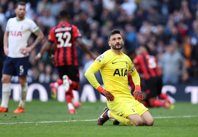 <p>Spurs were stunned by Bournemouth at the death </p>