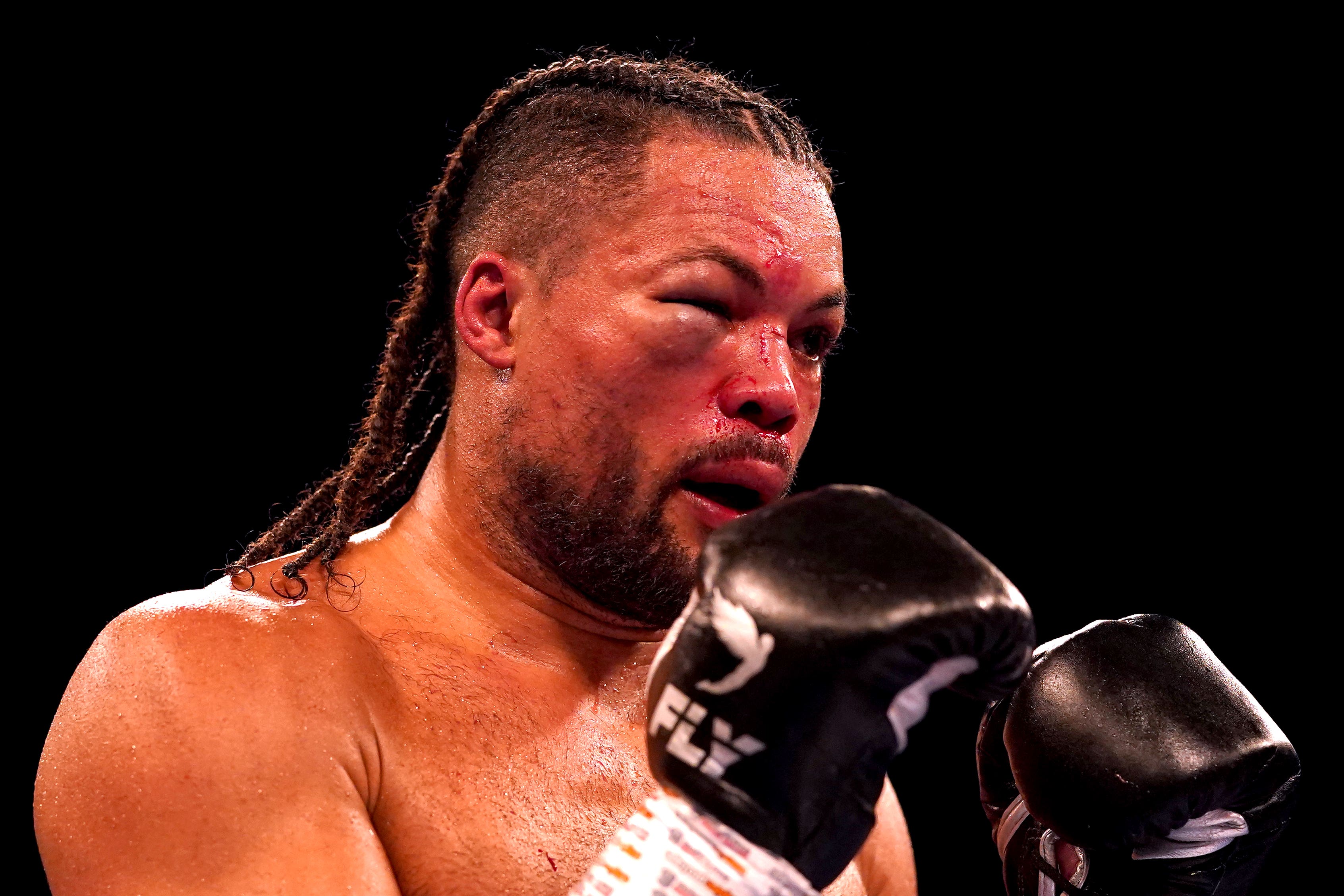 Joe Joyce, pictured, lost to Zhilei Zhang at the Copper Box Arena (Adam Davy/PA)