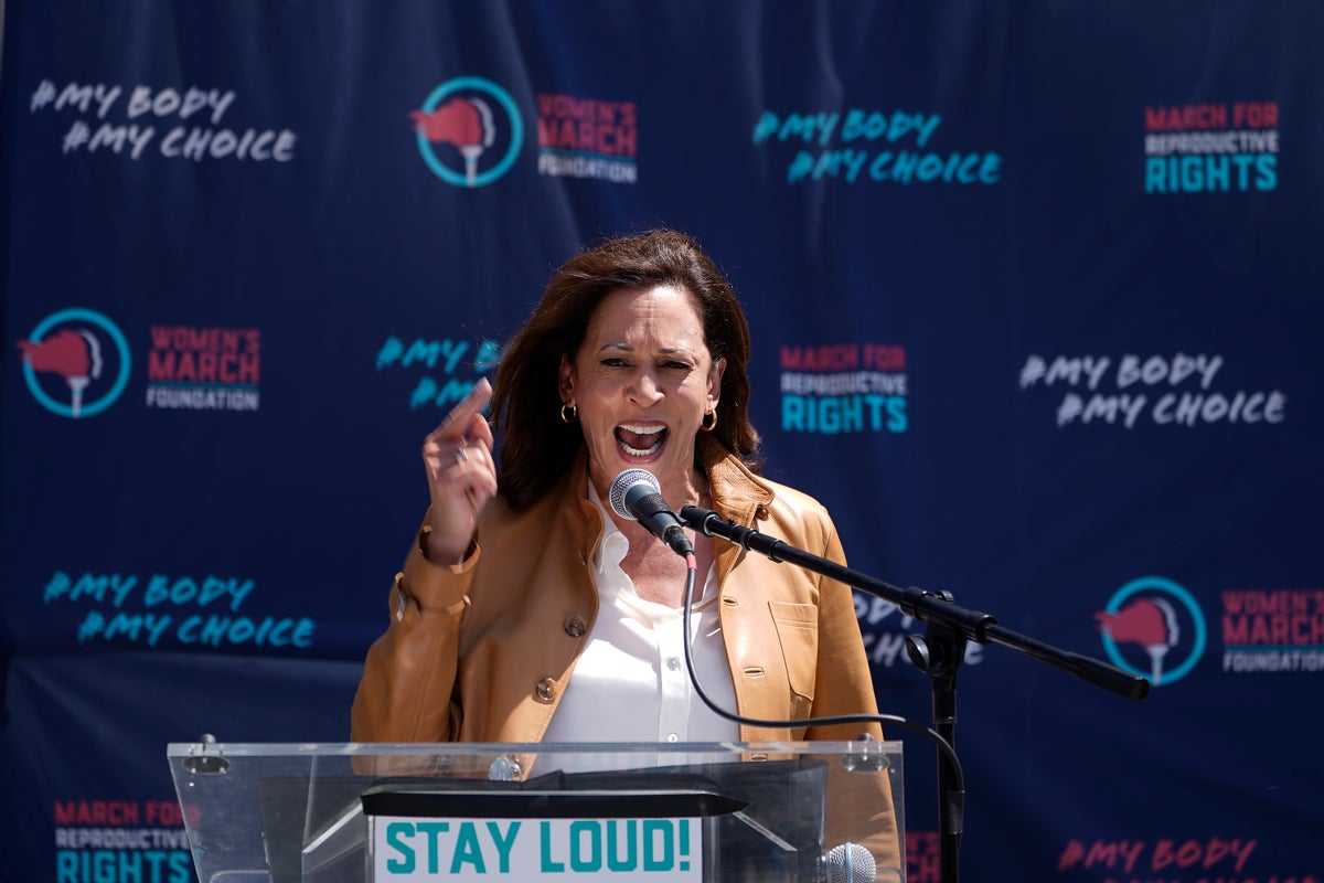 Kamala Harris rallies as high court eyes abortion pill rules | The ...