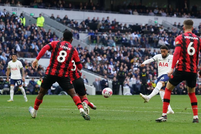 Arnaut Danjuma scored in Tottenham’s 3-2 home defeat to Bournemouth (Adam Davy/PA)