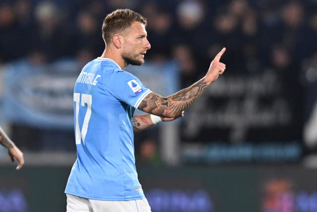 Ciro Immobile is recovering from a car accident (Tano Pecoraro/AP)