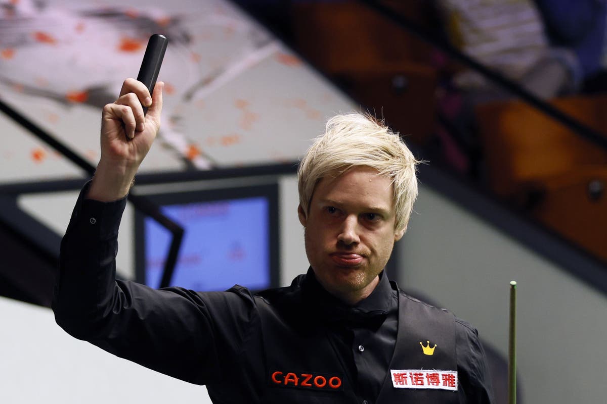 Mantan juara Neil Robertson mencapai putaran kedua di Crucible dengan mengalahkan Wu Yize