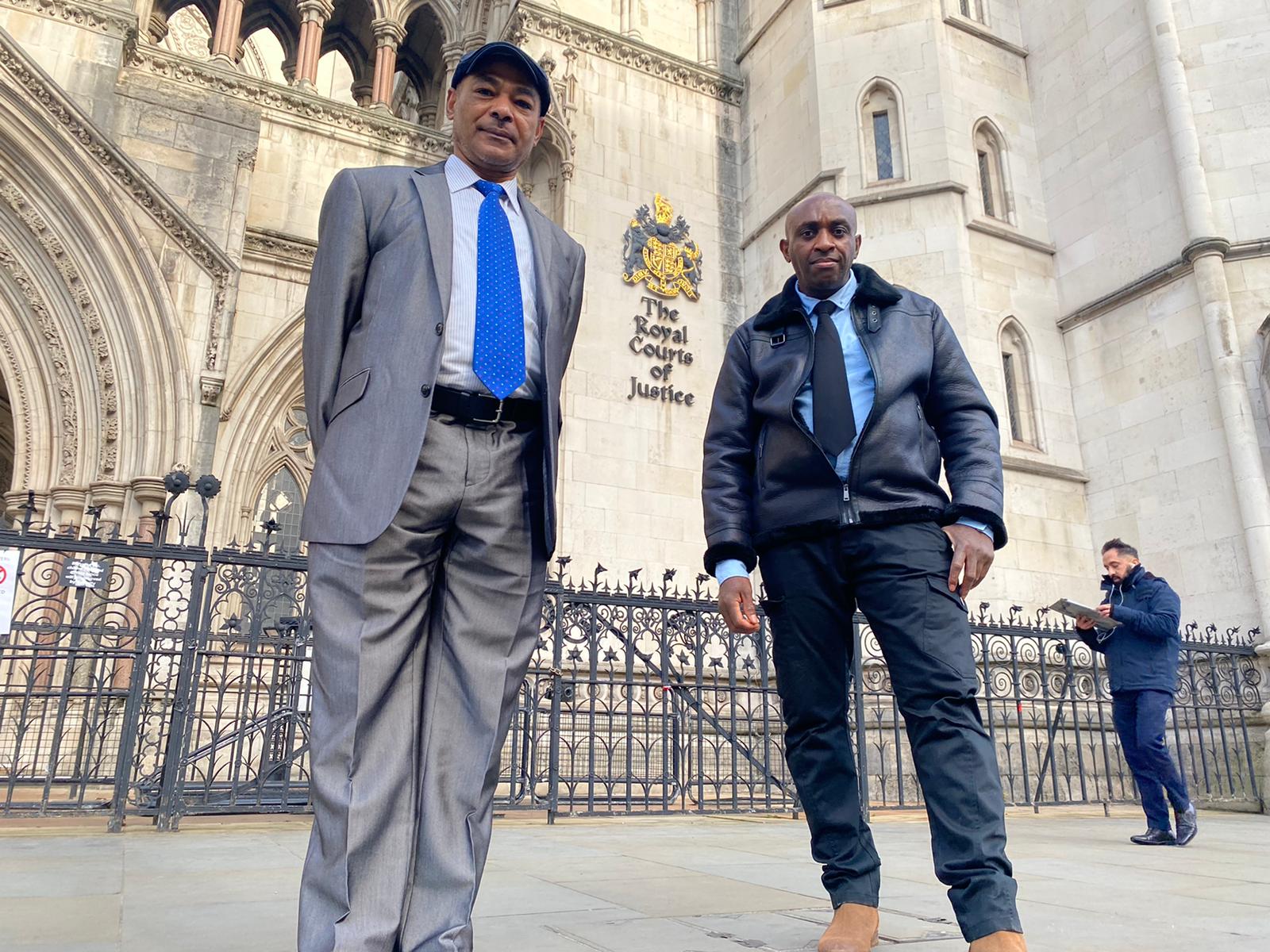 Roland Houslin (right) says he now campaigns on behalf of people affected by the Windrush scandal alongside Garrick Prayogg