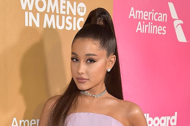 <p>Ariana Grande at the Billboard Women in Music Event in December 2018</p>