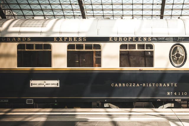 <p>Top class: Carriage from the Venice Simplon-Orient-Express</p>