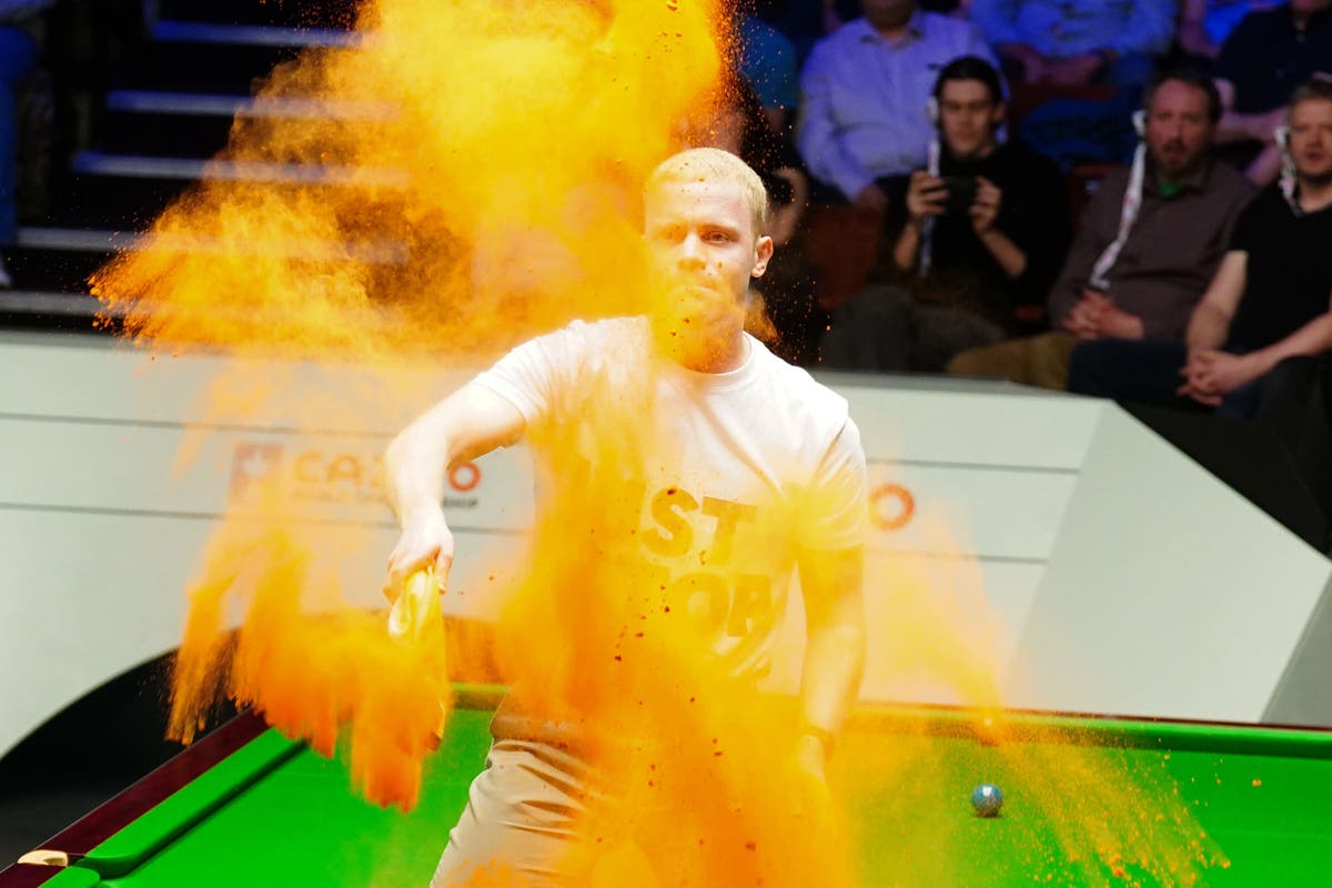 Revealed: Just Stop Oil protester who disrupted world snooker championship