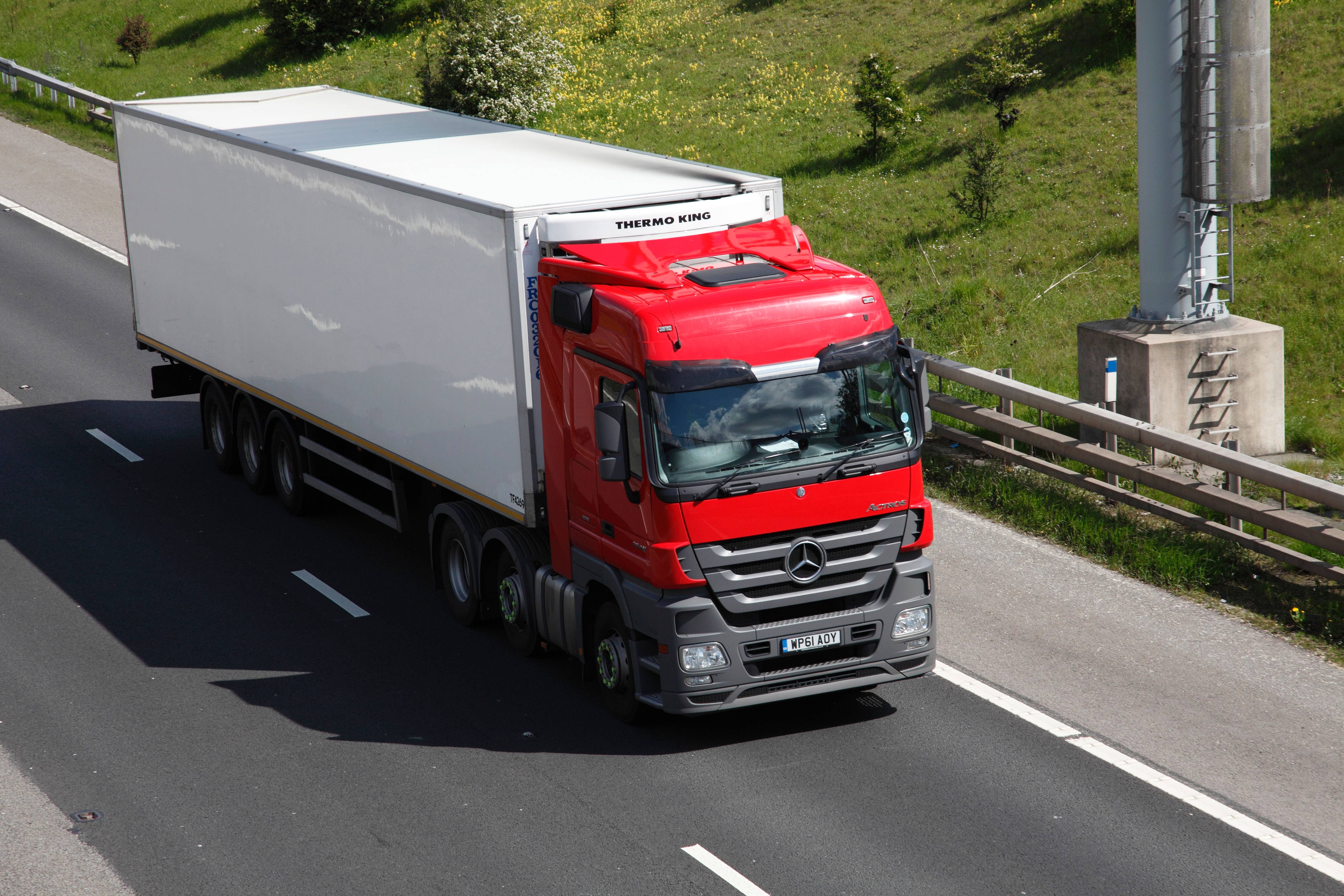 Most logistics companies cannot consider decarbonising their lorries because of a lack of infrastructure, a body representing manufacturers claimed (Mark Richardson/Alamy/PA)