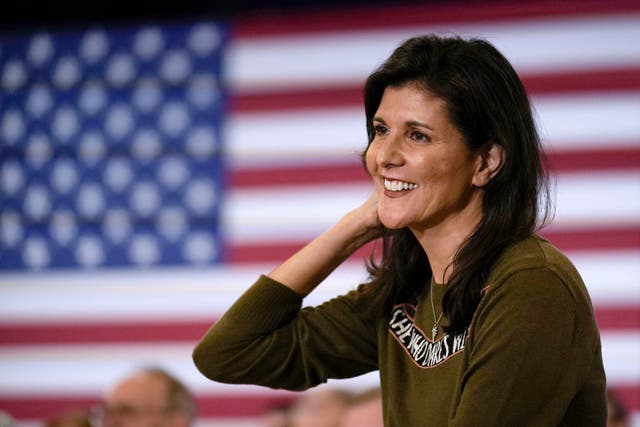 <p>File photo: Republican presidential candidate, former ambassador to the United Nations Nikki Haley during a campaign stop</p>