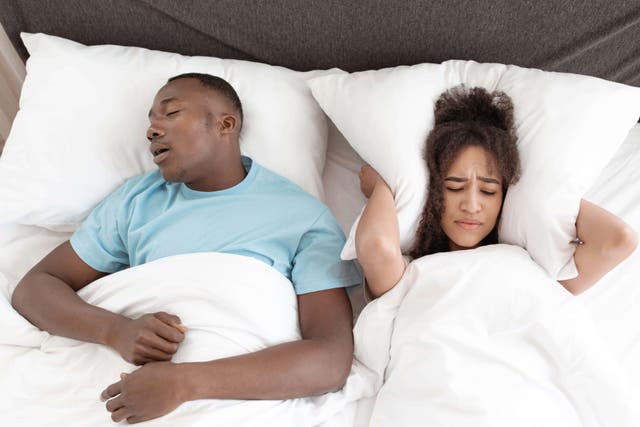 Partners often feel the effects of snoring the most (Alamy/PA)