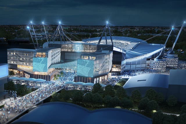 Manchester City plan an expansion to the Etihad Stadium (Manchester City handout/PA)