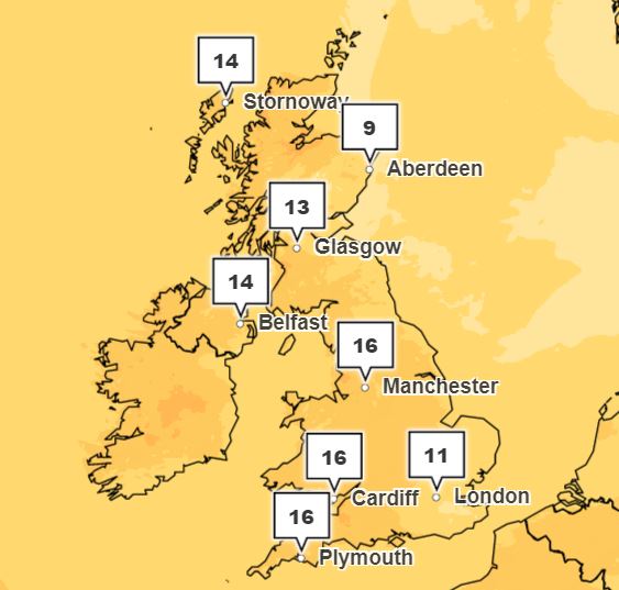Tuesday is set to be warm and sunny day in most areas