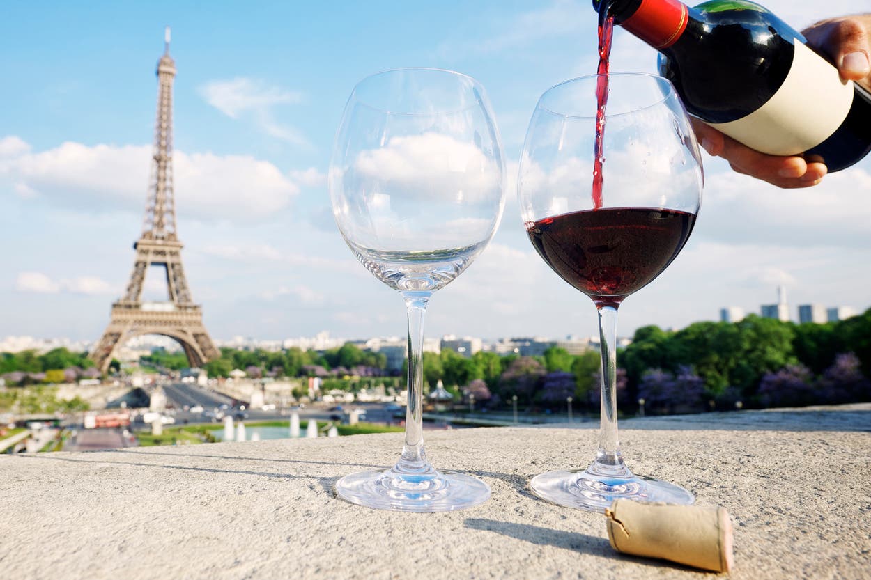 Wine in France flag