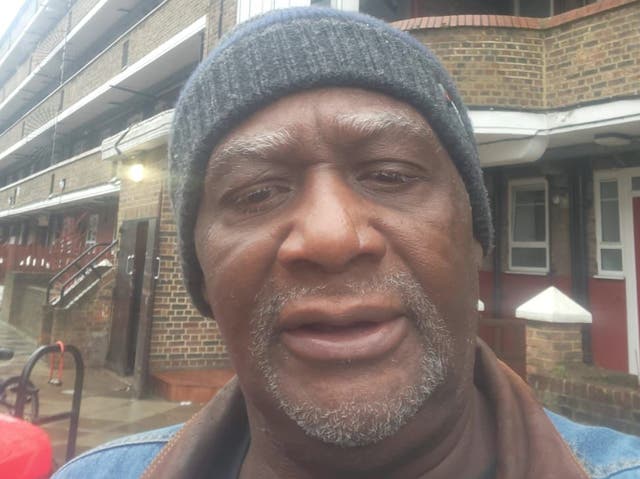 <p>Delroy Foster has been denied support from the Home Office despite its own guidance to help returning Windrush victims </p>