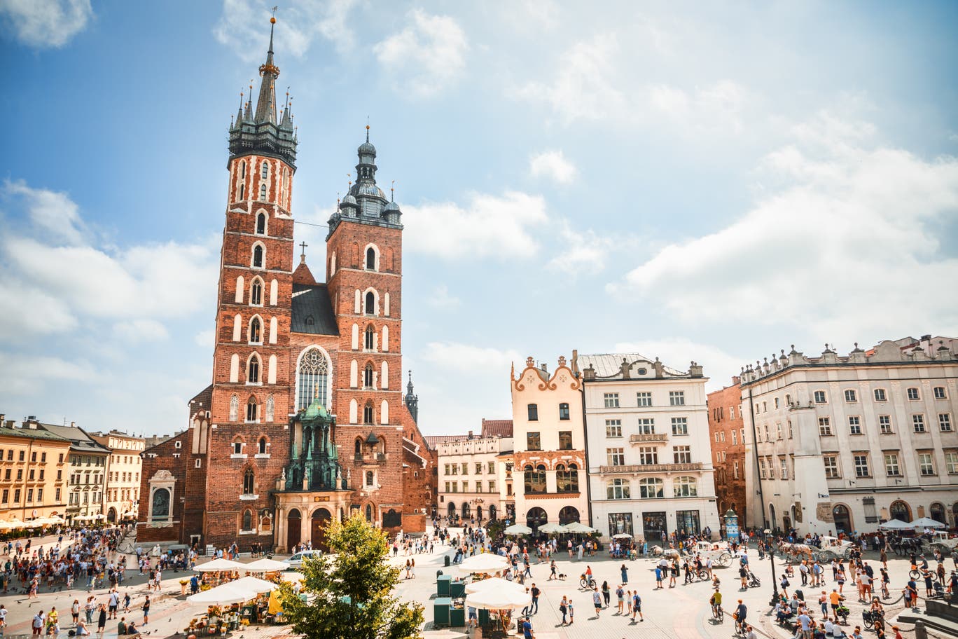Krakow town square