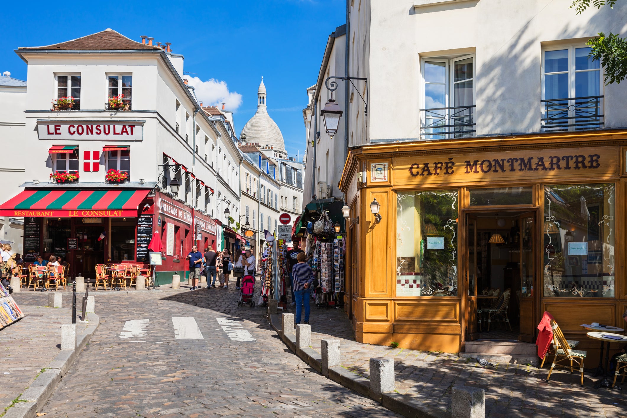 Montmatre is full of charming cafes