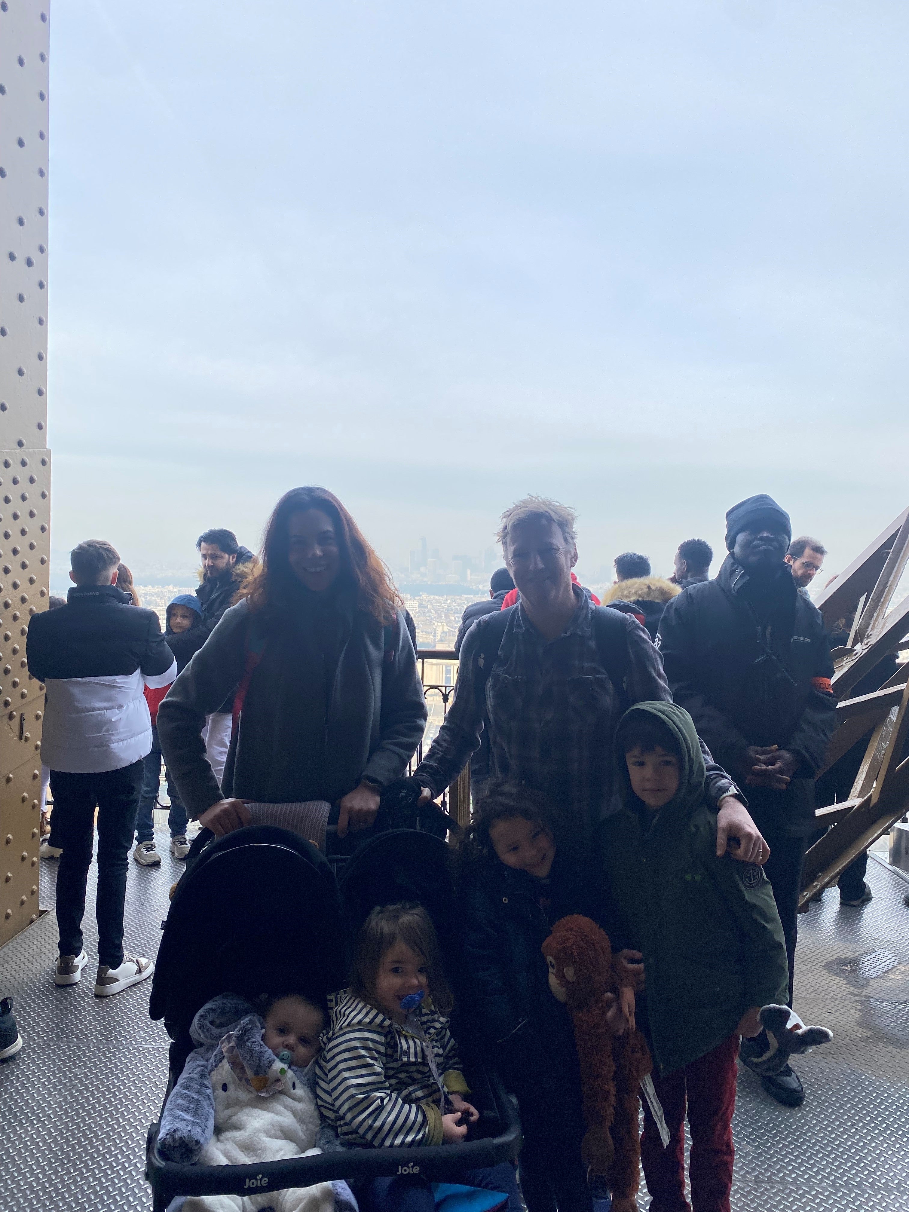 Climbing the Eiffel Tower as a family of six