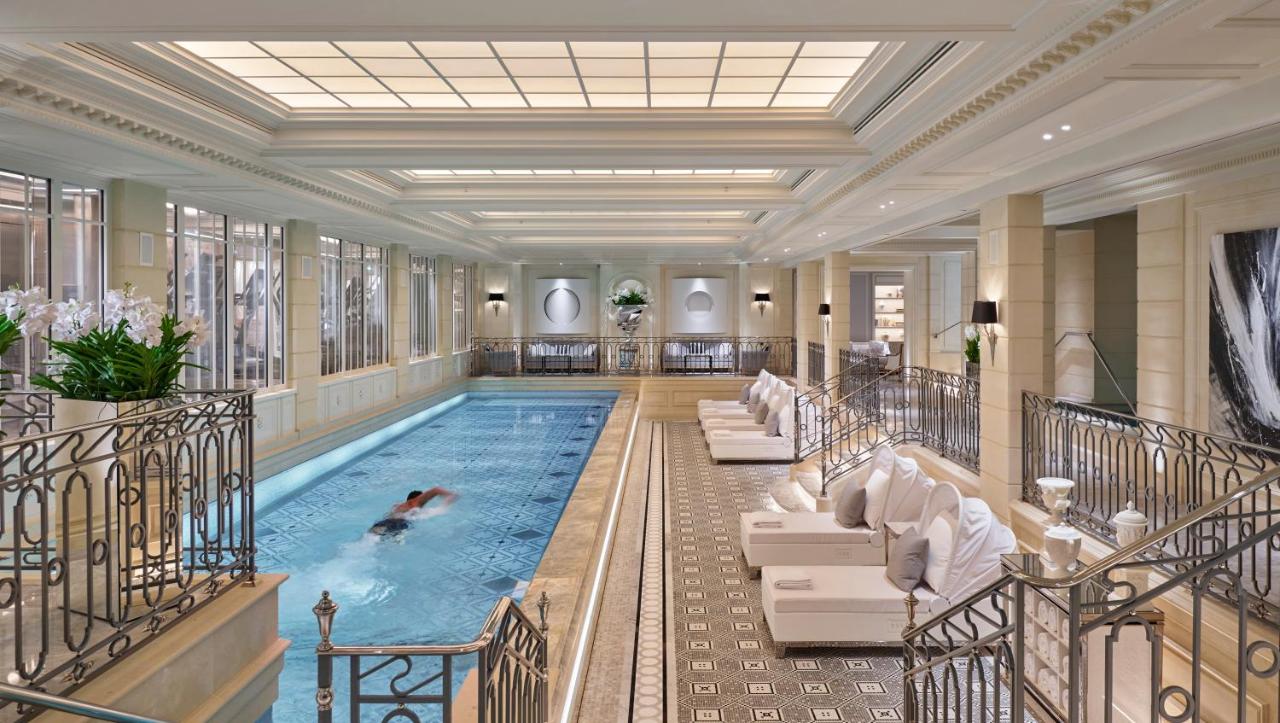 The swimming pool at the Four Seasons George V is a treat for all ages