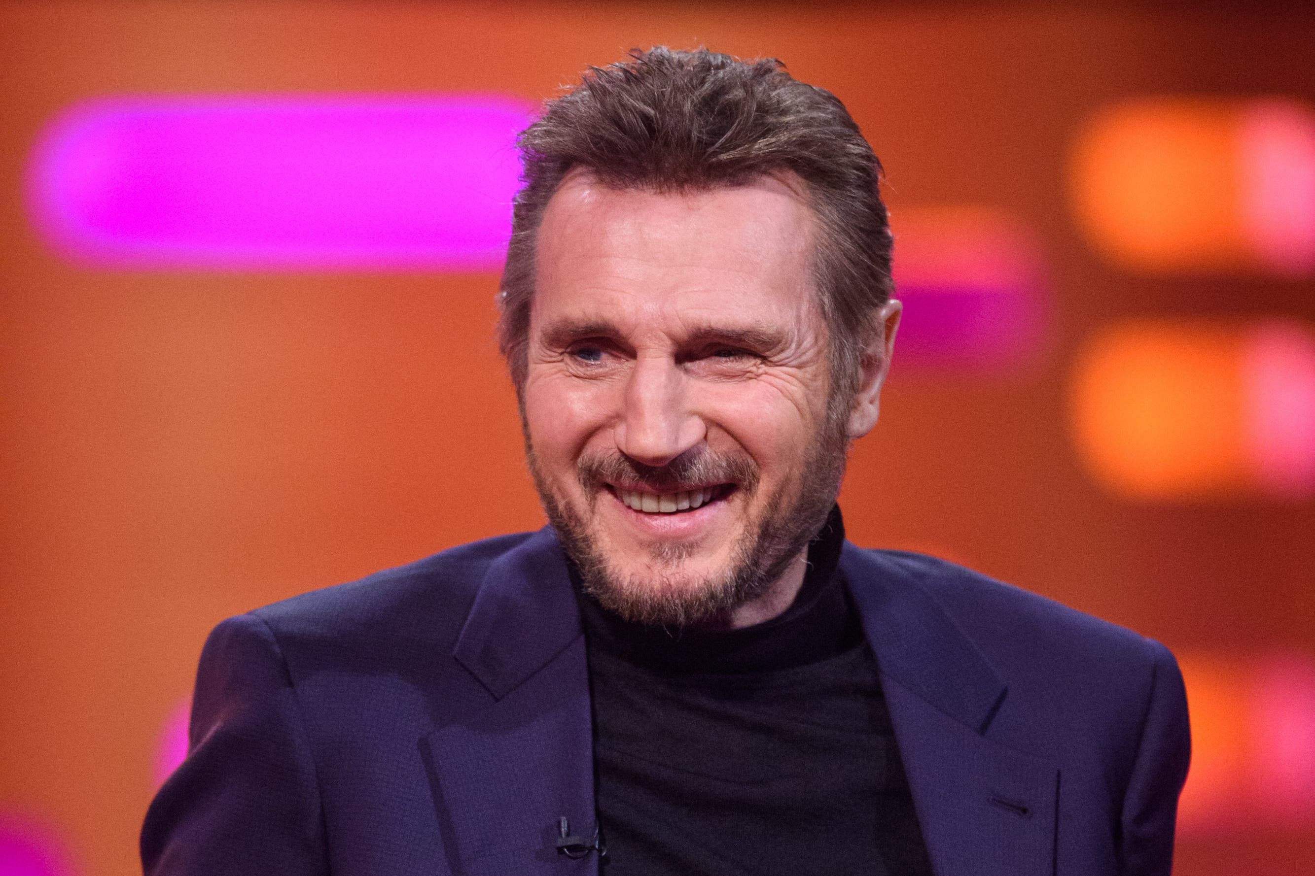 Liam Neeson promoted the ice hockey (Matt Crossick/PA)