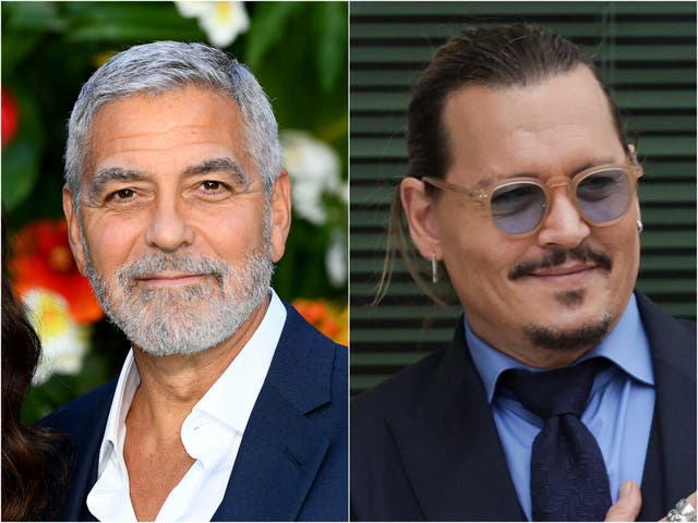 <p>George Clooney Johnny Depp</p>