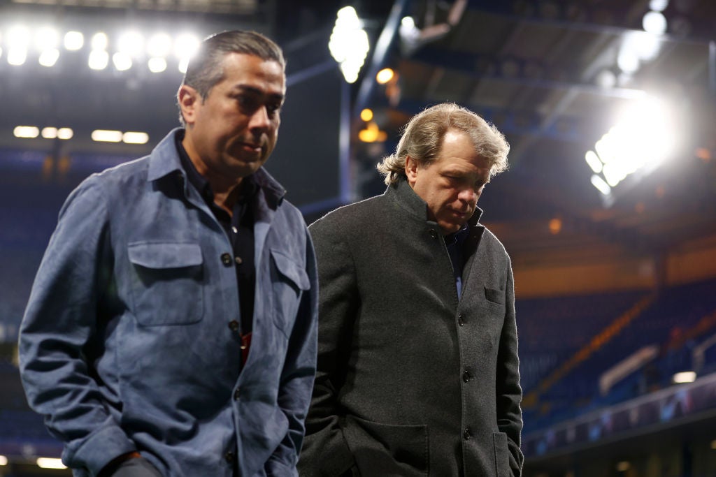 Todd Boehly leaves Stamford Bridge after Chelsea’s exit from the Champions League