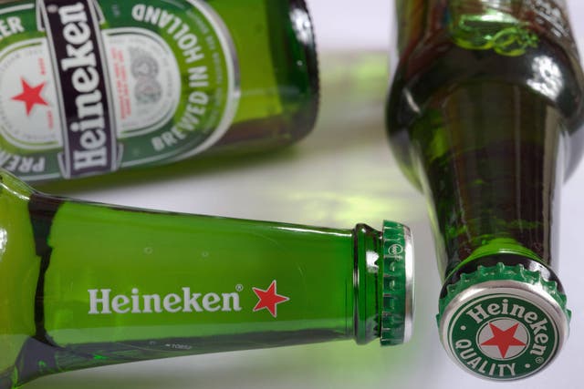Beer prices have shot up but sales have begun to decline, alcohol giant Heineken said as the business and punters have felt the effects of higher inflation (Alamy/PA)