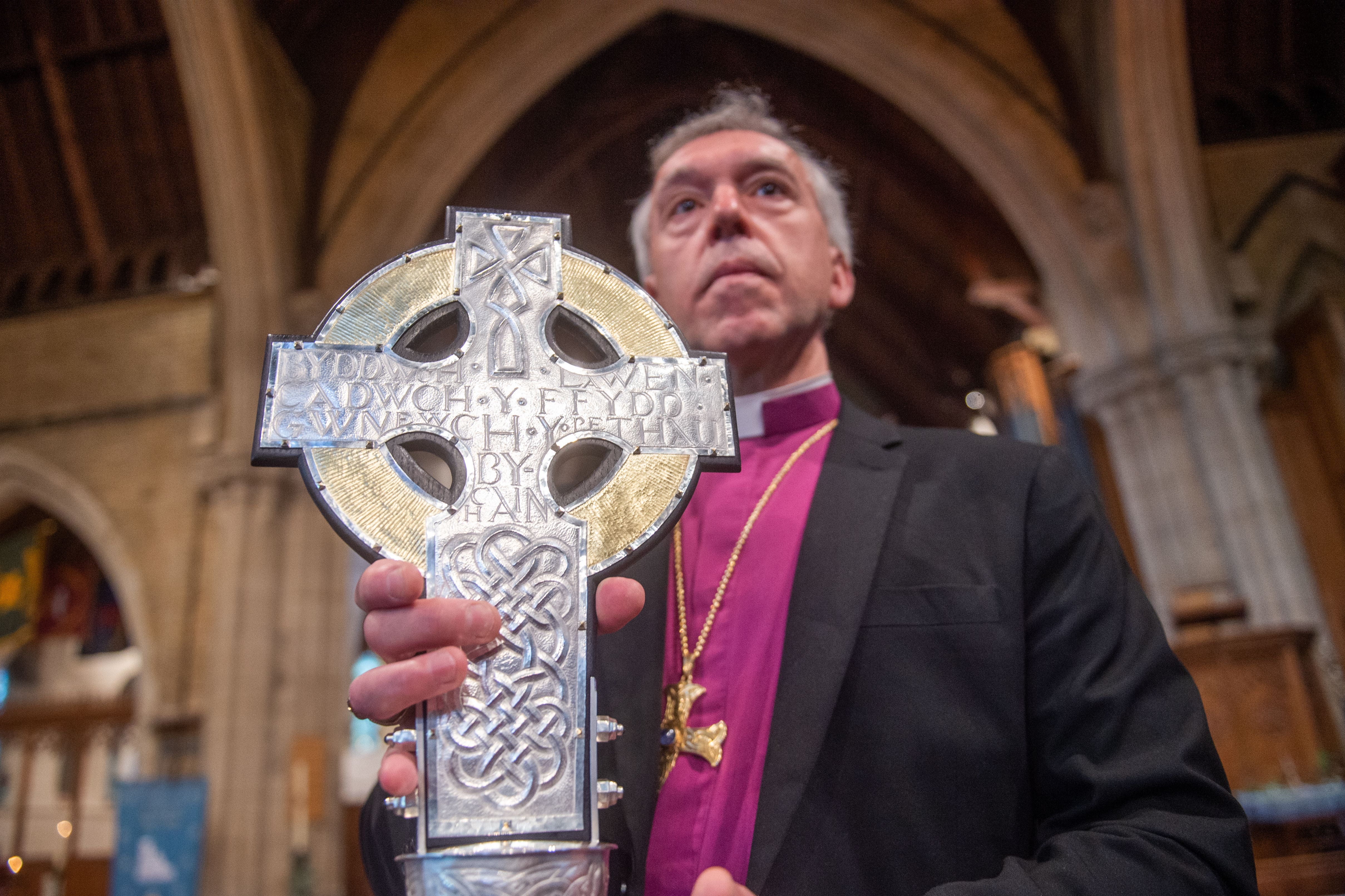 Archbishop of Wales blesses cross to be used in King's coronation