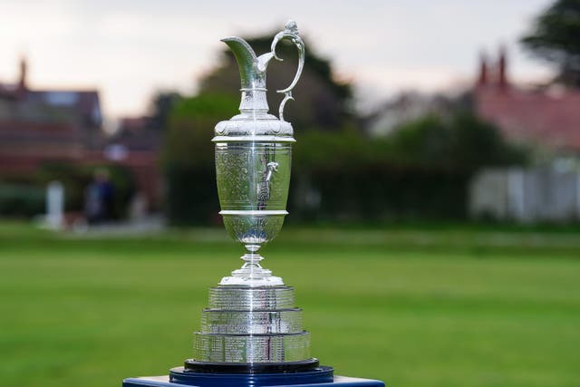 The Claret Jug at Royal Liverpool Golf Club (Peter Byrne/PA).
