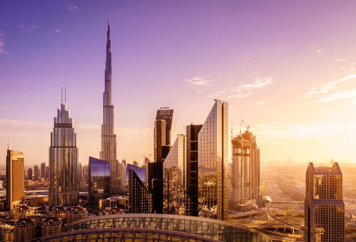 The Dubai downtown skyline – just avoid enjoying while tipsy