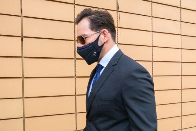 Police Sergeant David Stansbury arrives at Bristol Magistrates’ Court (Matt Keeble/PA)