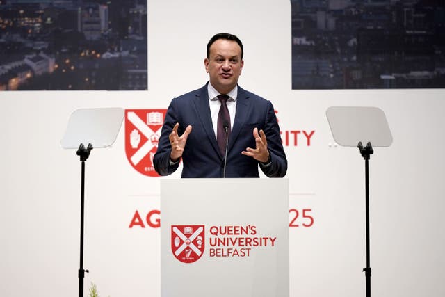 Irish premier Leo Varadkar said the Belfast/Good Friday Agreement was about “defying historical expectations” – a leadership quality still needed in Northern Ireland (Niall Carson/PA)