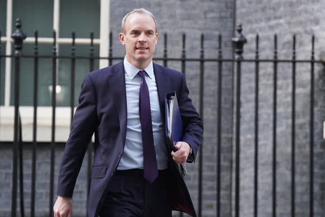 Former Conservative Party chairman Sir Jake Berry has hit out at the “outdated” system for dealing with complaints in Westminster which has allowed Dominic Raab to continue in his job while under investigation. (James Manning/PA)