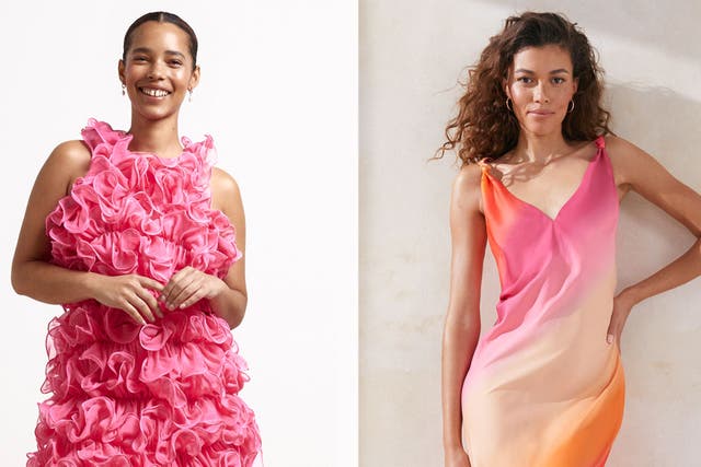 Ruffles and slip dresses are two major trends this summer (River Island/Very/PA)