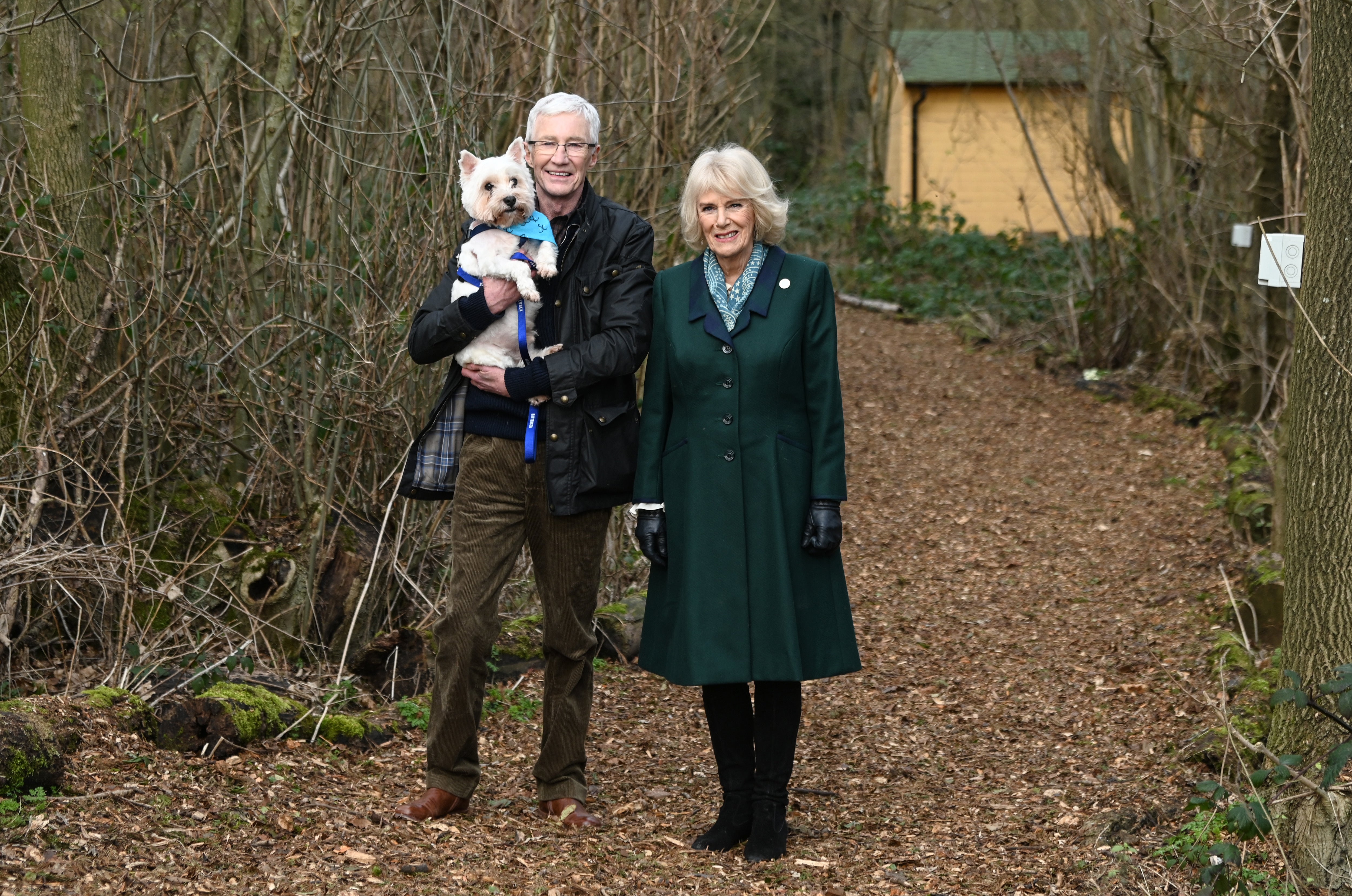 O’Grady with then-Duchess of Cornwall at a Battersea Dogs & Cats Home centre in Brands Hatch, Kent last February