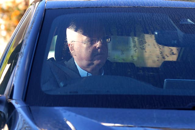 Peter Murrell was spotted outside his home on Thursday (Andrew Milligan/PA)