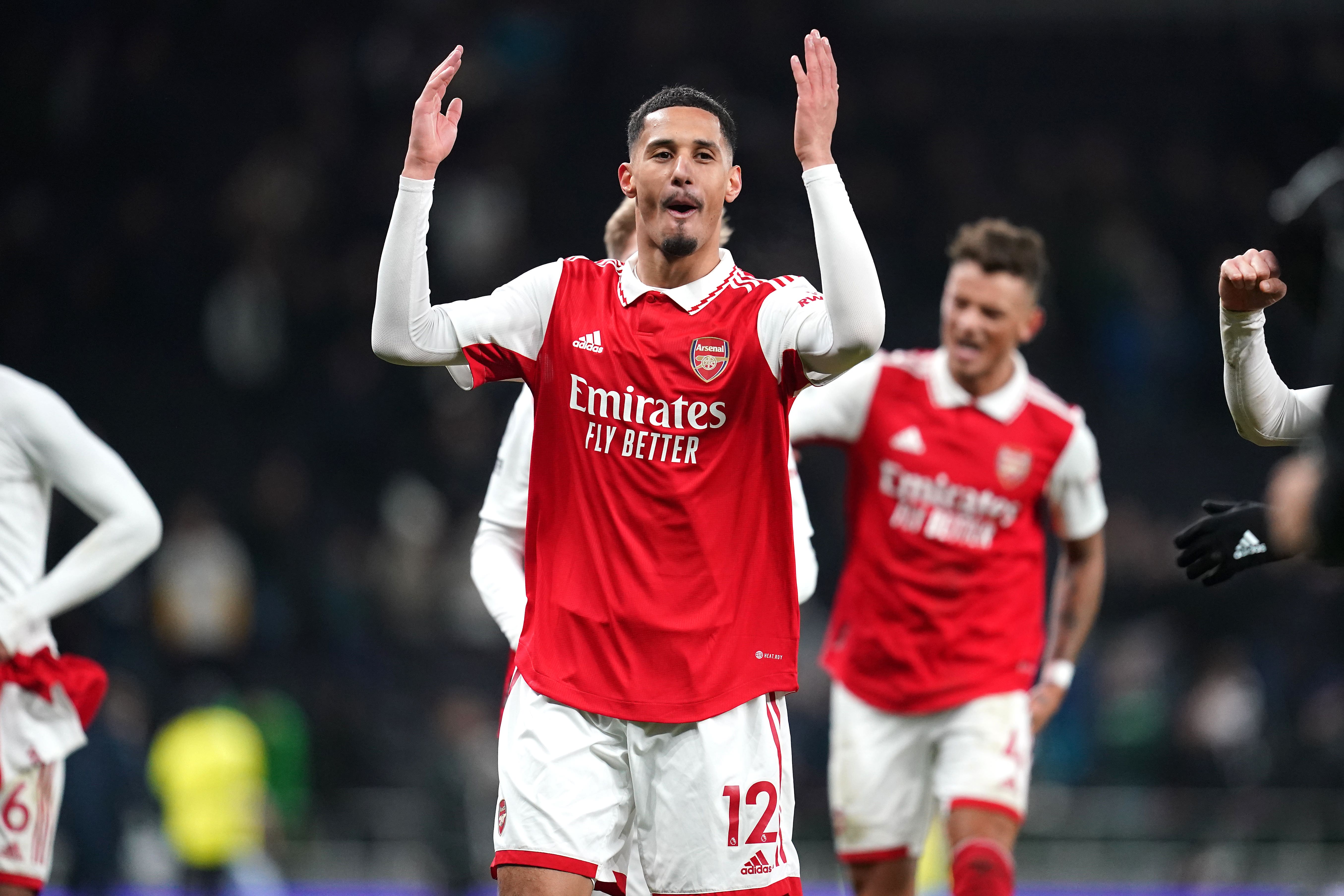 Arsenal defender William Saliba 'really happy' to be back after injury
