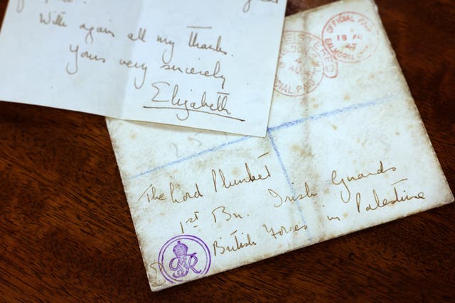 Letters written by the late Queen are set to go under the hammer in Belfast (BloomfieldAuctions/Presseye/PA)