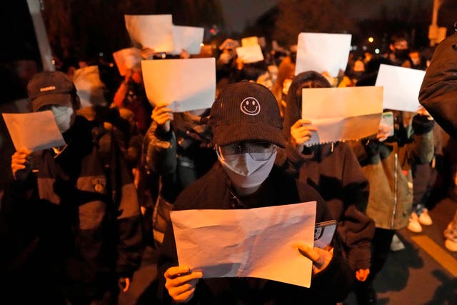 China COVID Protesters