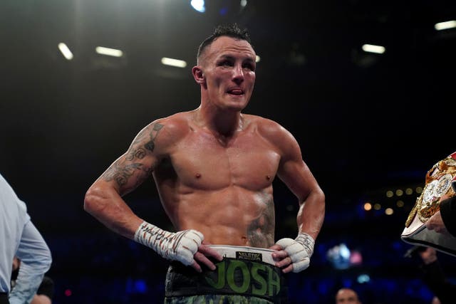 Josh Warrington has not given up on ruling the featherweight division (Tim Goode/PA)