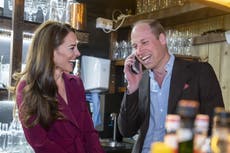 Kate Middleton roars with laughter as Prince William takes Indian takeaway order from unsuspecting customer