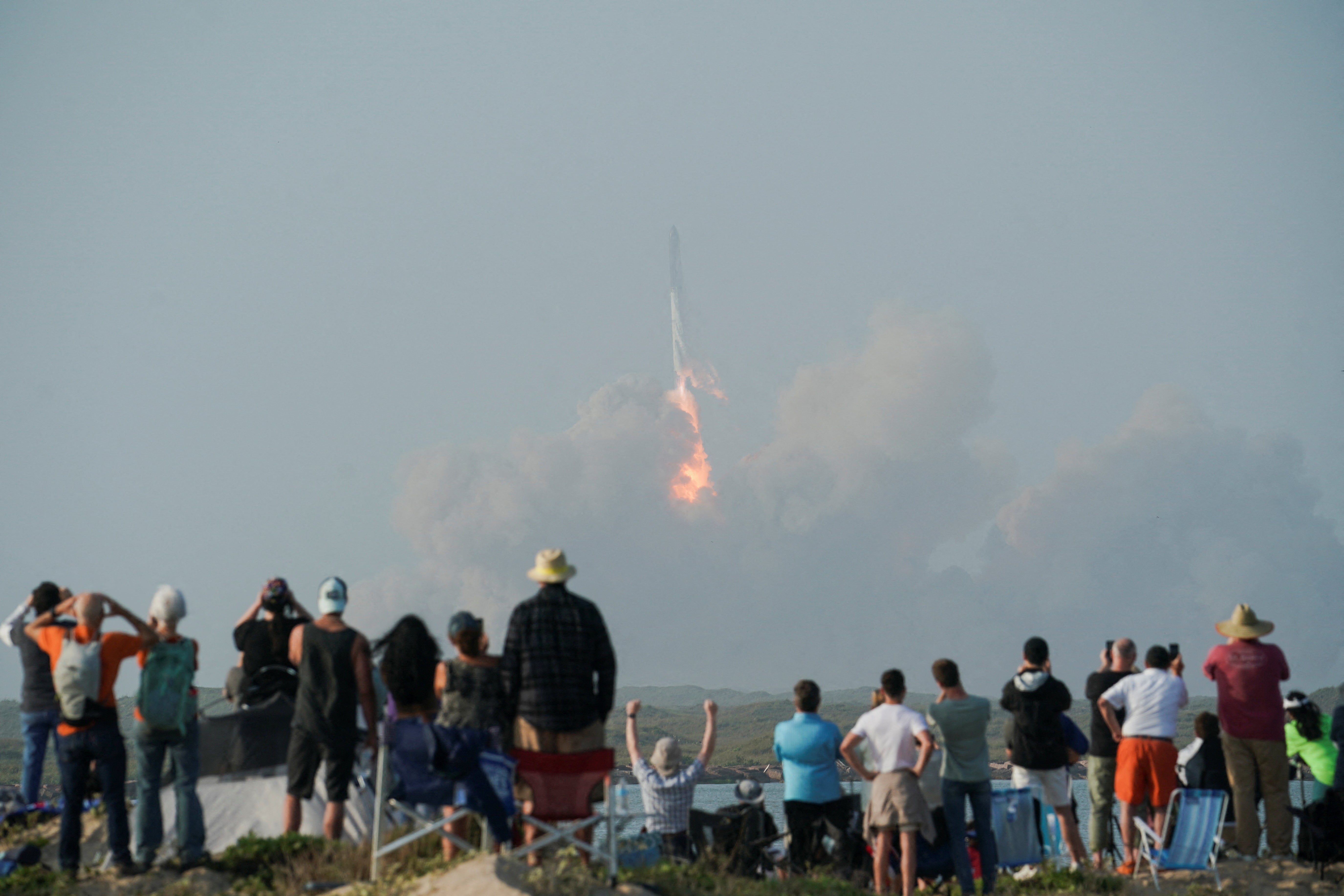 SpaceX's Starship launches from Starbase in Boca Chica, Texas, Thursday, April 20, 2023