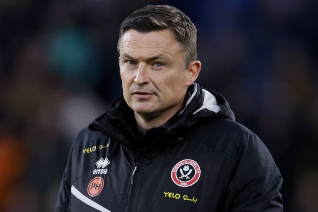 Paul Heckingbottom knows the task that lies ahead for his side (Richard Sellers/PA)