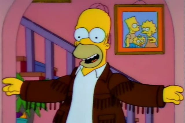 <p>Homer Simpson in ‘The Otto Show’ episode of ‘The Simpsons'</p>