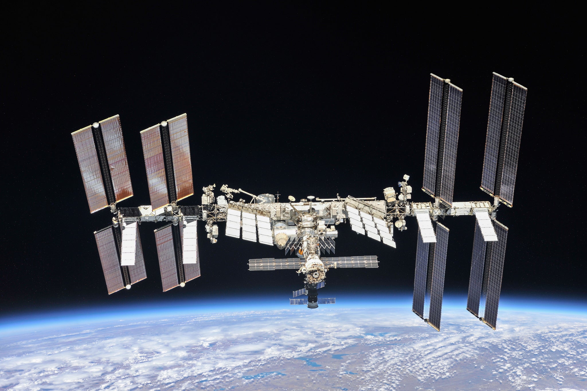 File: International Space Station (ISS) Flight Control team was notified of indications of a satellite breakup that may create sufficient debris to pose a conjunction threat to the station