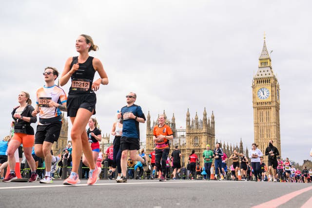 Transport Secretary Mark Harper has said “robust action” will be taken against climate change protesters if they break the law during the London Marathon (Matt Crossick/PA)