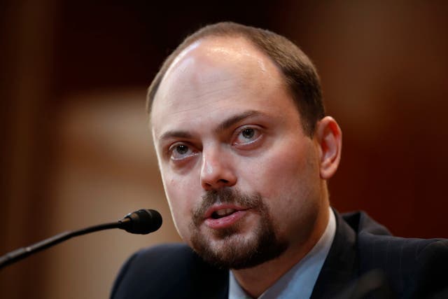 Vladimir Kara-Murza was jailed for 25 years after being convicted of treason by a Moscow court (Manuel Balce Ceneta/AP/PA)