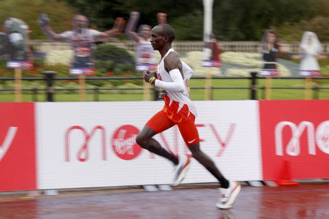 Kenya’s Eliud Kipchoge won the 2019 London Marathon (John Sibley/PA)