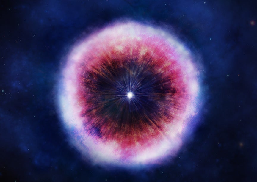 <p>Illustration of Supernova Remnant </p>